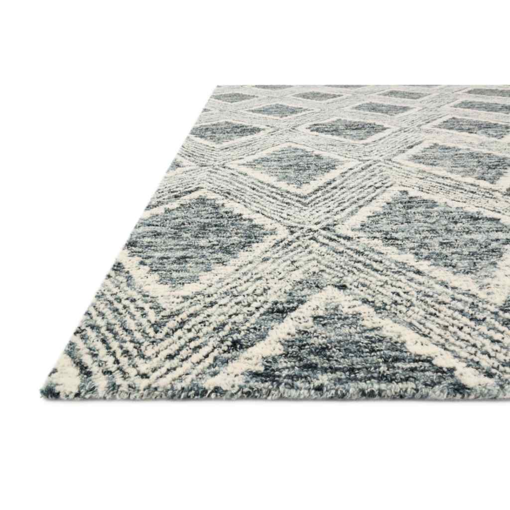 Loloi Kopa Collection Ink / Ivory Rug KO-07 Ink / Ivory / 18" x 18" Sample