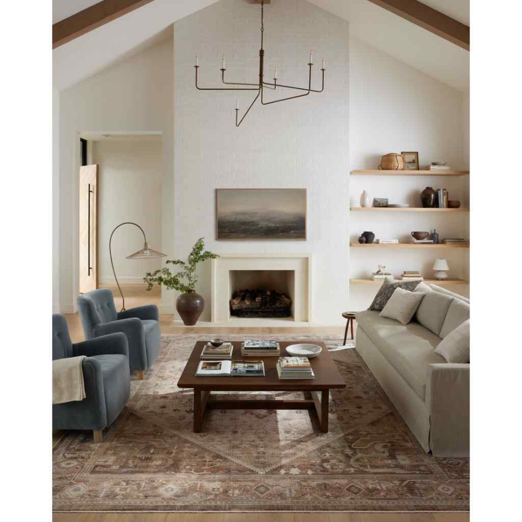 Loloi Lyra Collection Natural / Mocha Rug LYR-07 Natural / Mocha / 18" x 18" Sample