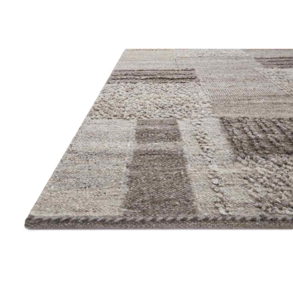 Loloi Manfred Collection Charcoal / Dove Rug MAN-01 Charcoal / Dove / 18" x 18" Sample