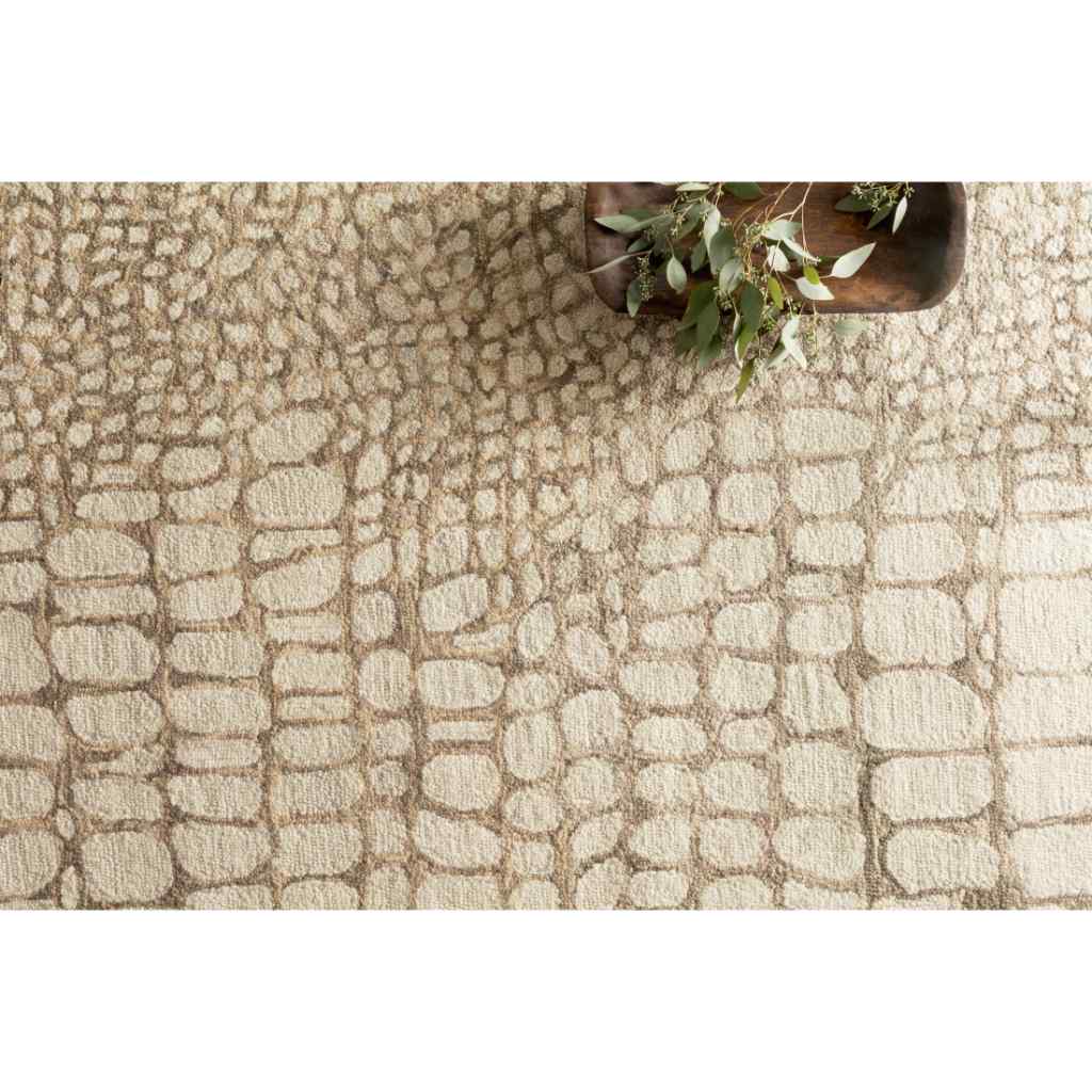 Loloi Masai Collection Neutral Rug MAS-03 Neutral / 18" x 18" Sample
