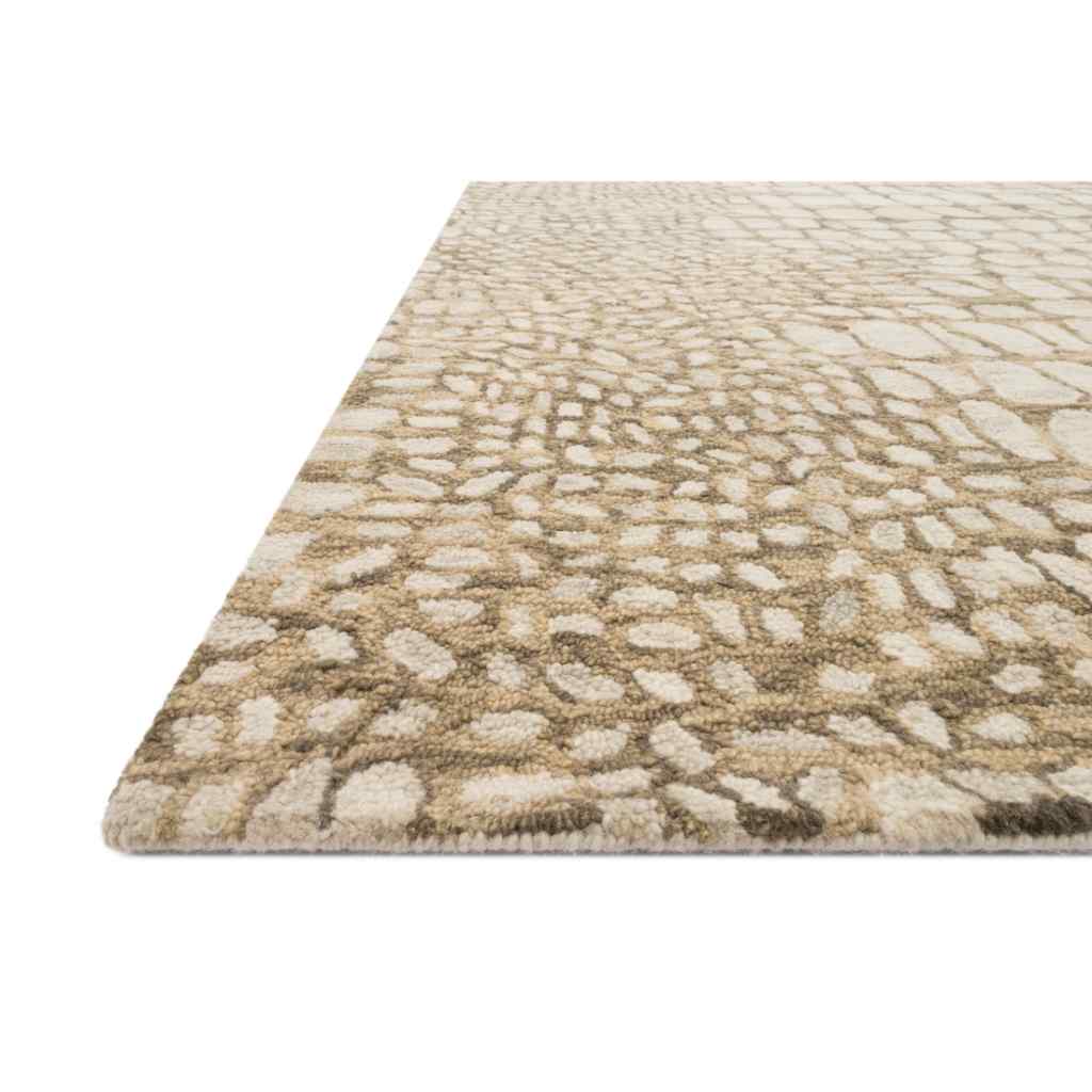 Loloi Masai Collection Neutral Rug MAS-03 Neutral / 18" x 18" Sample