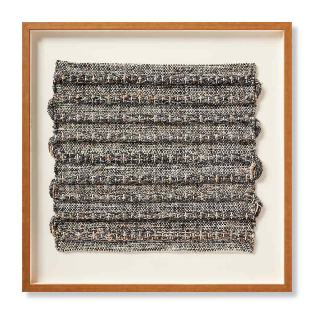 Loloi Meander Collection Grey / Ivory Wall Art MEADR Grey / Ivory / 2'-4" x 2'-4" Wall Art