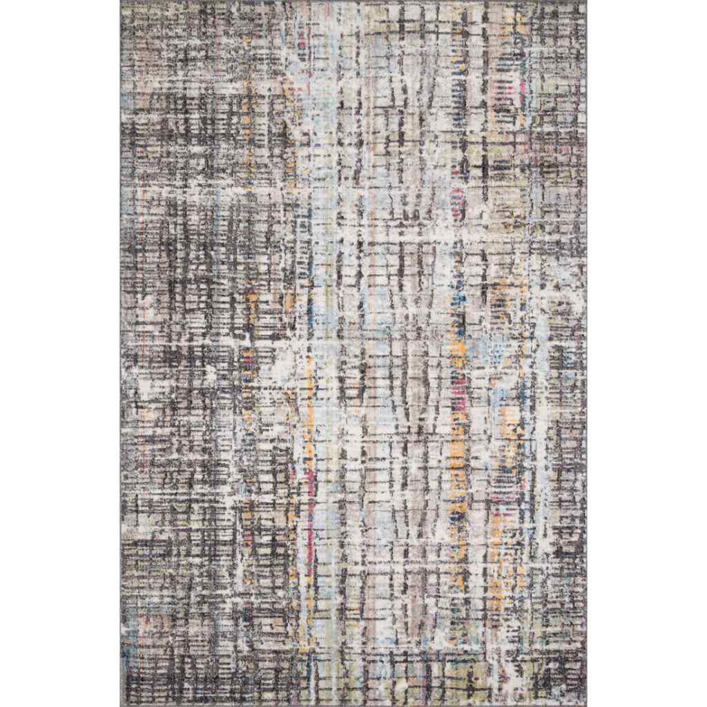 Loloi Medusa Collection Charcoal / Multi Rug MED-08 Charcoal / Multi / 3'-11" x 5'-7"