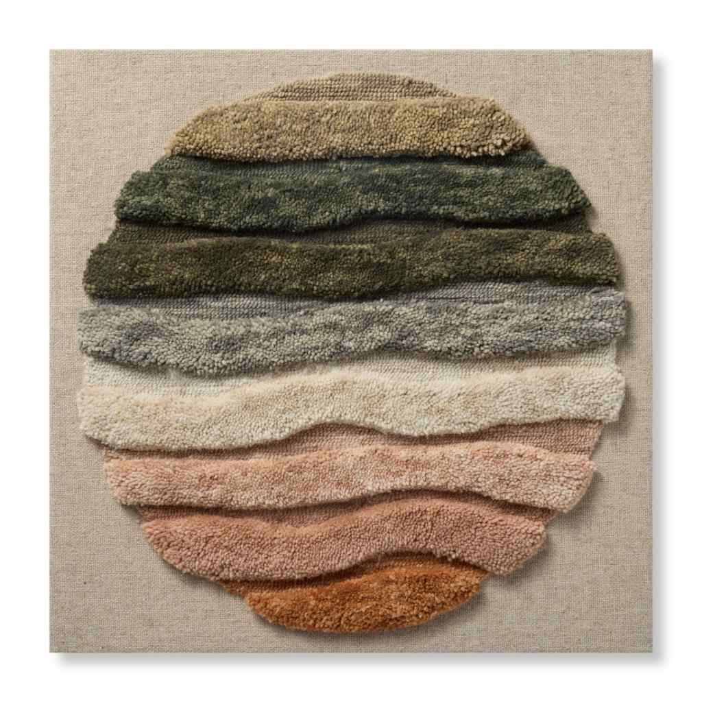 Loloi Midnights Edge Collection Multi Wall Art MIDNI Multi / 3' x 3' Wall Art