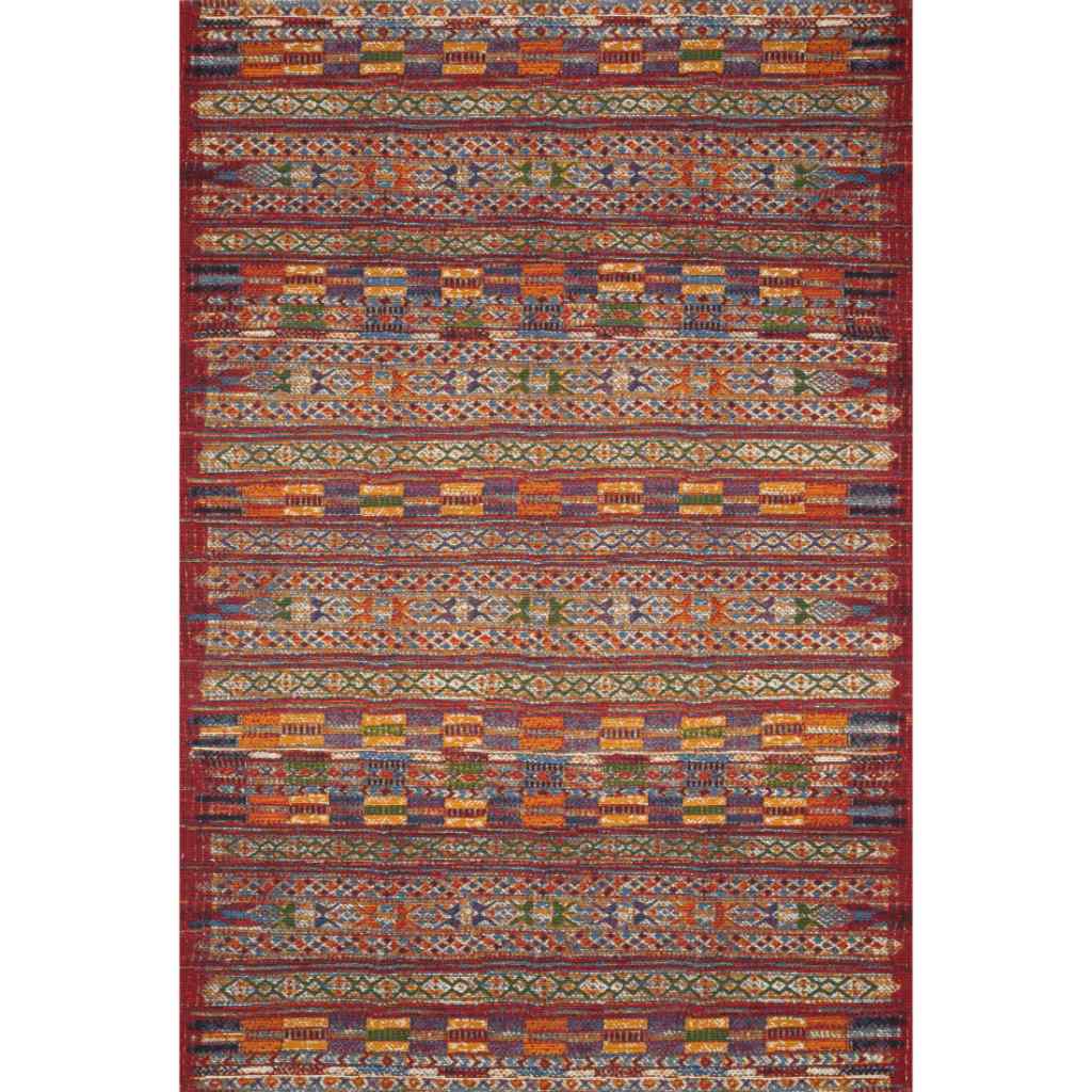 Loloi Mika Collection Red / Multi Rug MIK-09 Red / Multi / 3'-11" x 5'-11"