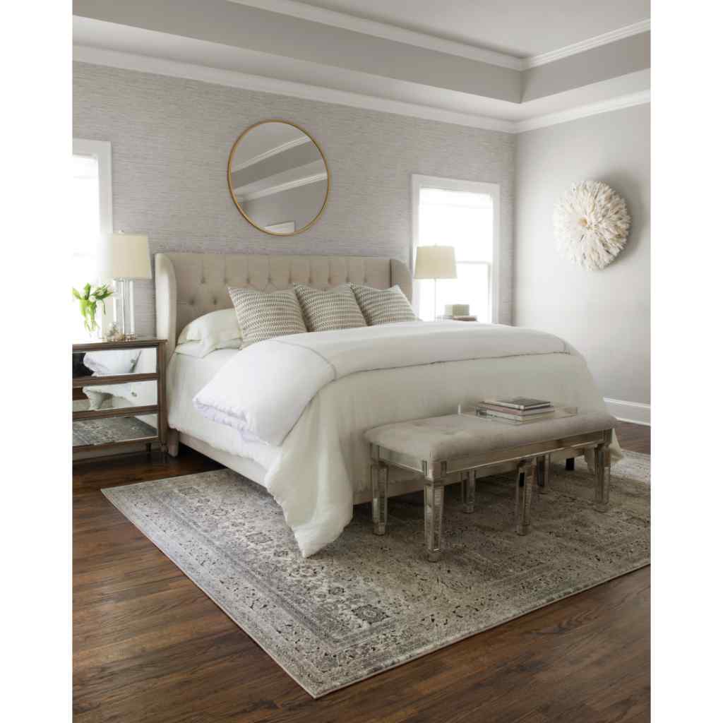 Loloi Millennium Collection Grey / Charcoal Rug MV-02 Grey / Charcoal / 18" x 18" Sample