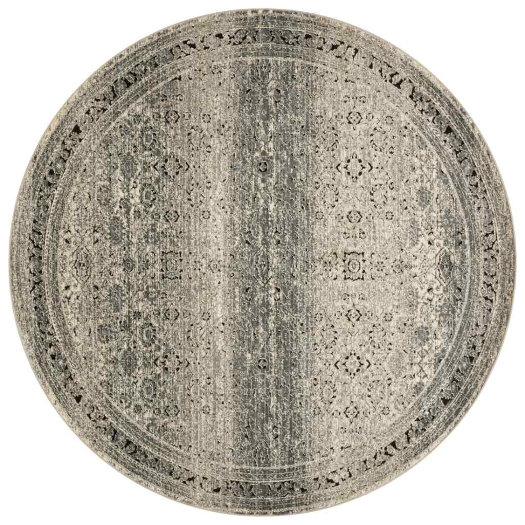 Loloi Millennium Collection Grey / Charcoal Rug MV-02 Grey / Charcoal / 7'-7" x 7'-7" Round