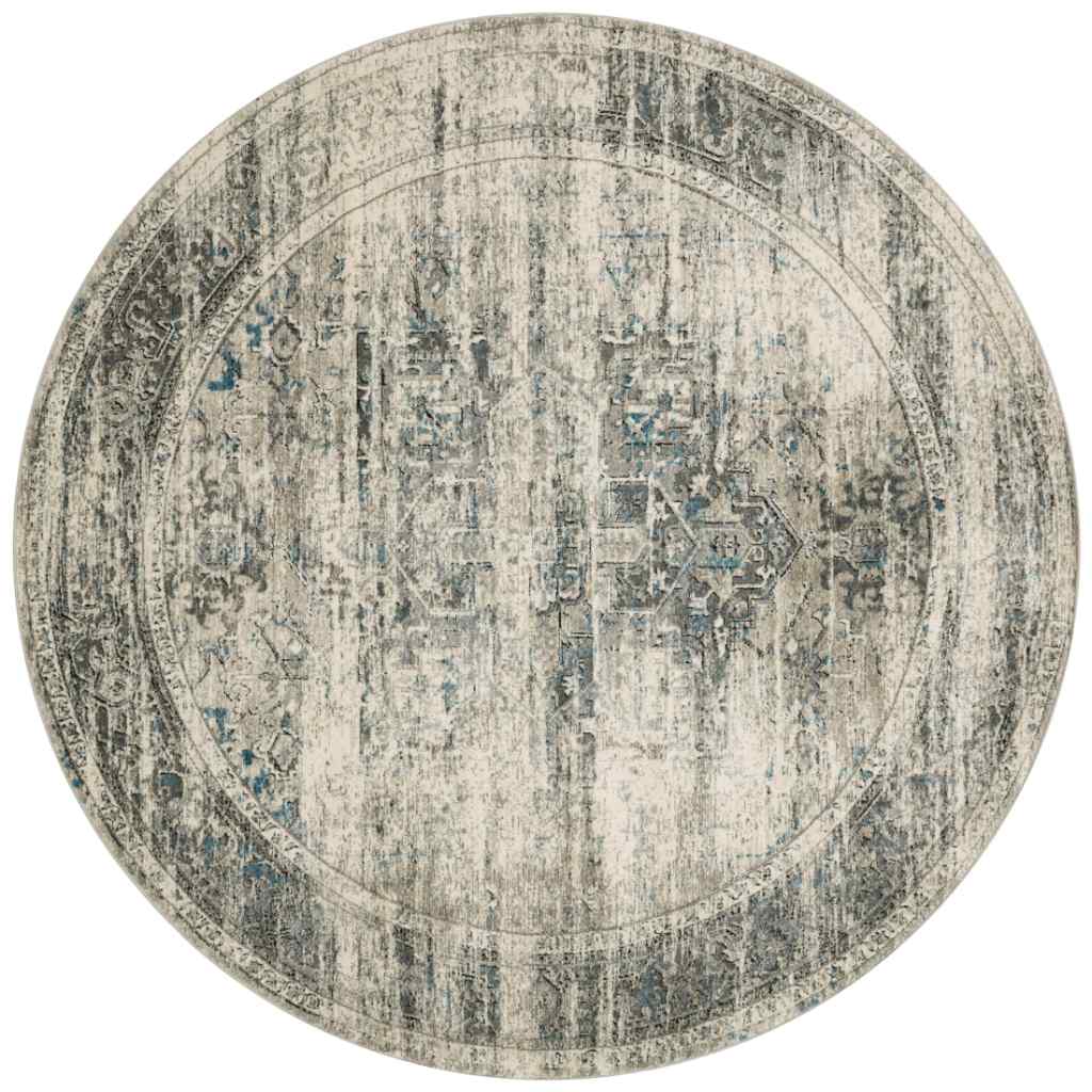 Loloi Millennium Collection Taupe / Ivory Rug MV-04 Taupe / Ivory / 7'-7" x 7'-7" Round