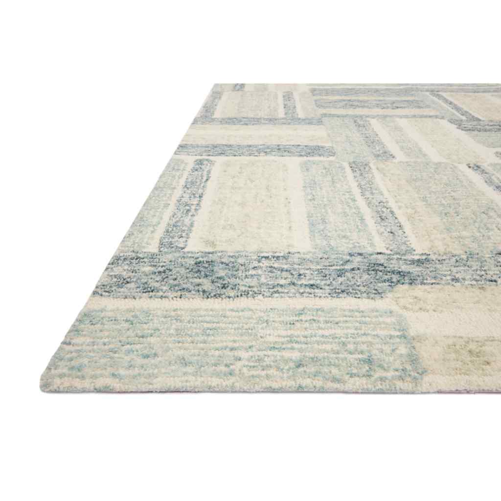 Loloi Milo Collection Aqua / Denim Rug MLO-04 Aqua / Denim / 18" x 18" Sample