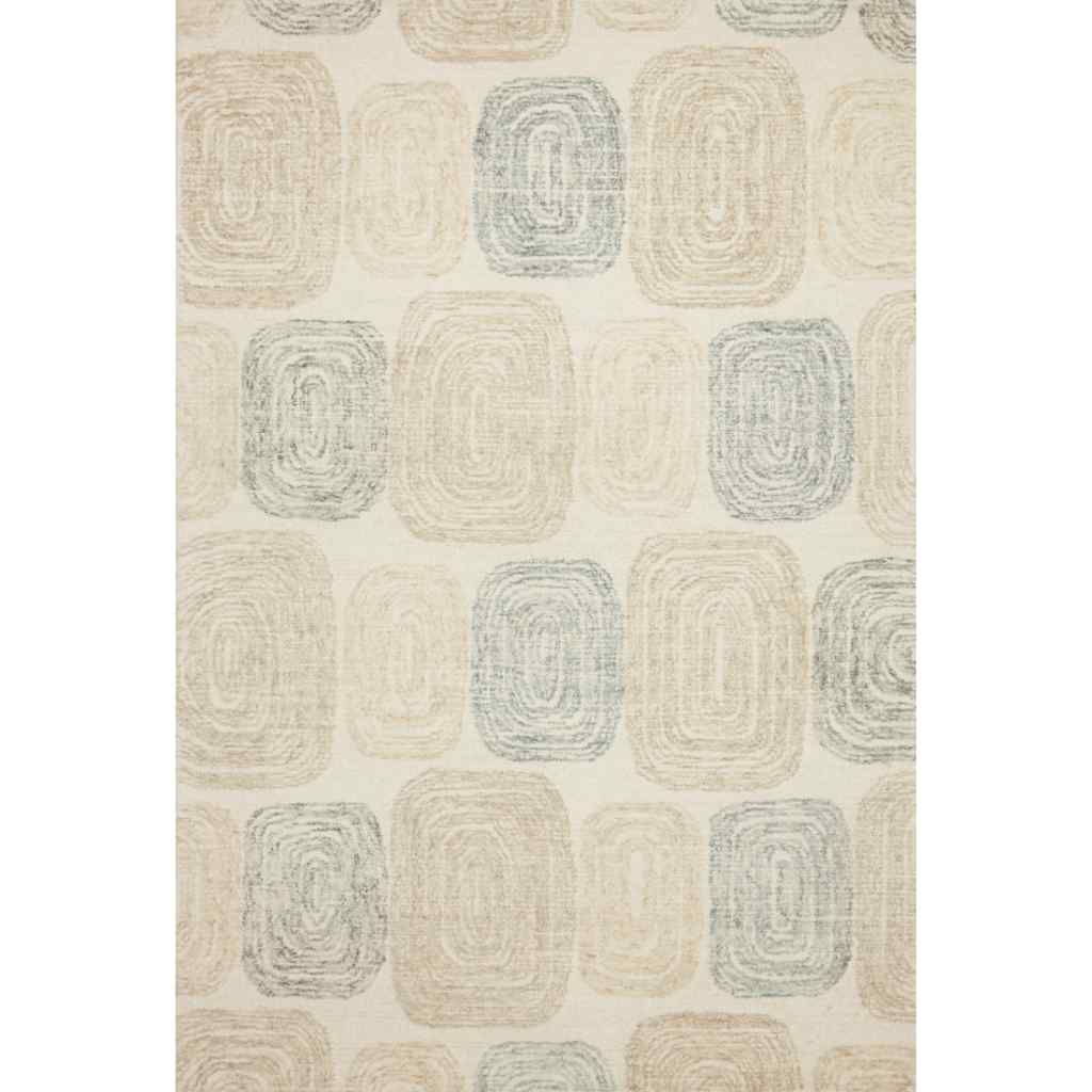 Loloi Milo Collection Teal / Neutral Rug MLO-01 Teal / Neutral / 8'-6" x 12'