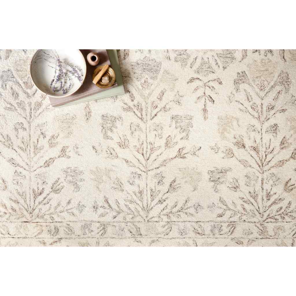 Loloi Norabel Collection Ivory / Neutral Rug NOR-02 Ivory / Neutral / 18" x 18" Sample
