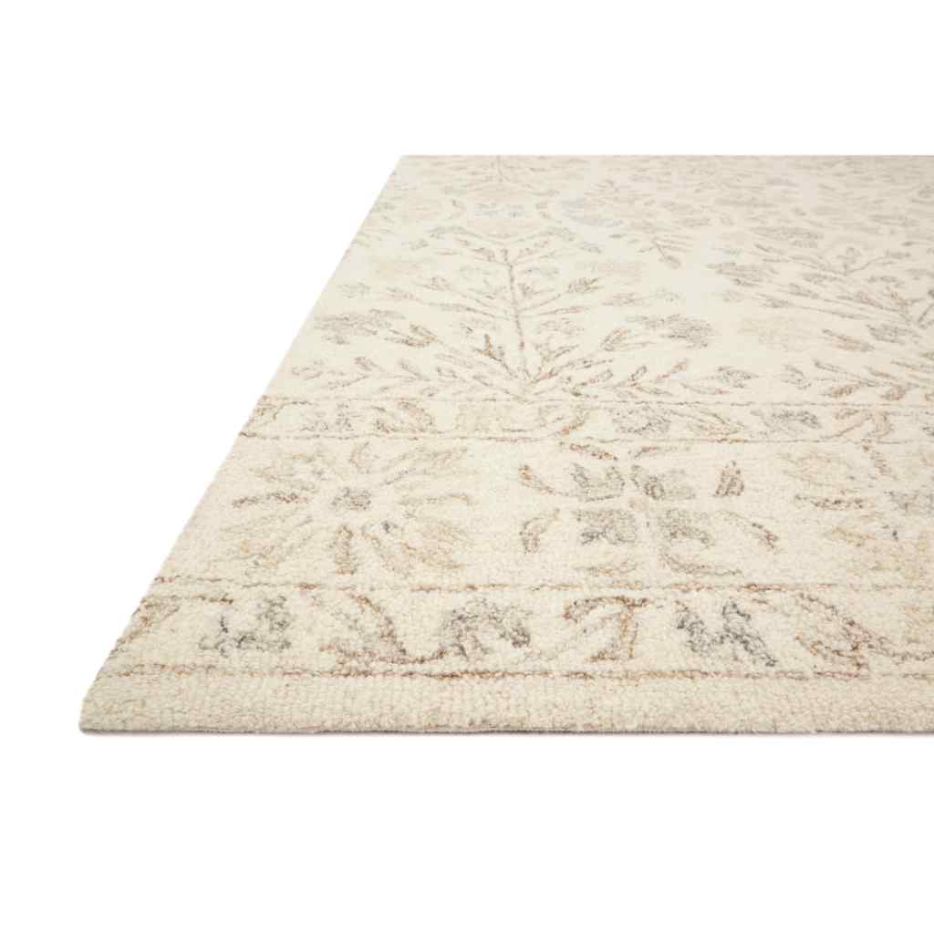Loloi Norabel Collection Ivory / Neutral Rug NOR-02 Ivory / Neutral / 18" x 18" Sample