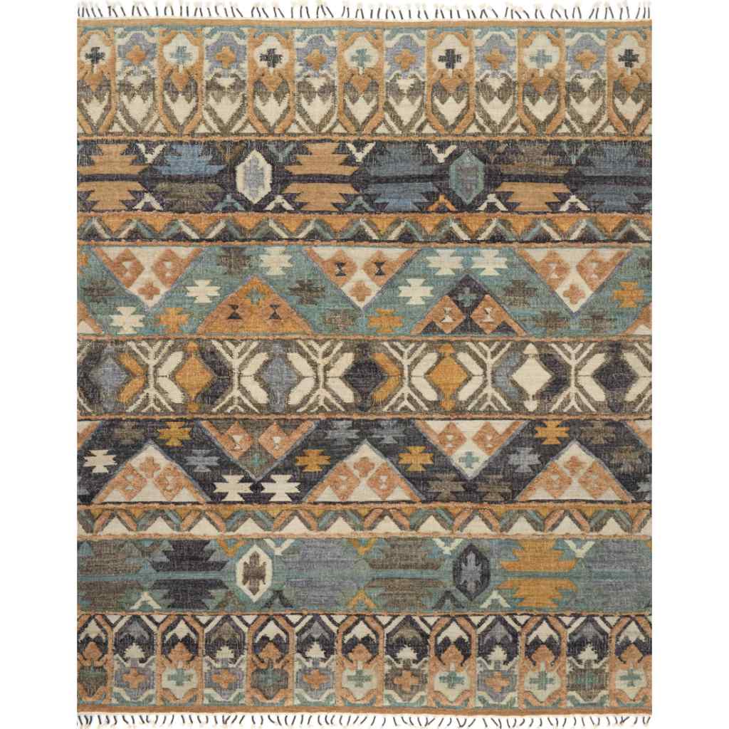 Loloi Owen Collection Ocean / Camel Rug OW-02 Ocean / Camel / 18" x 18" Sample