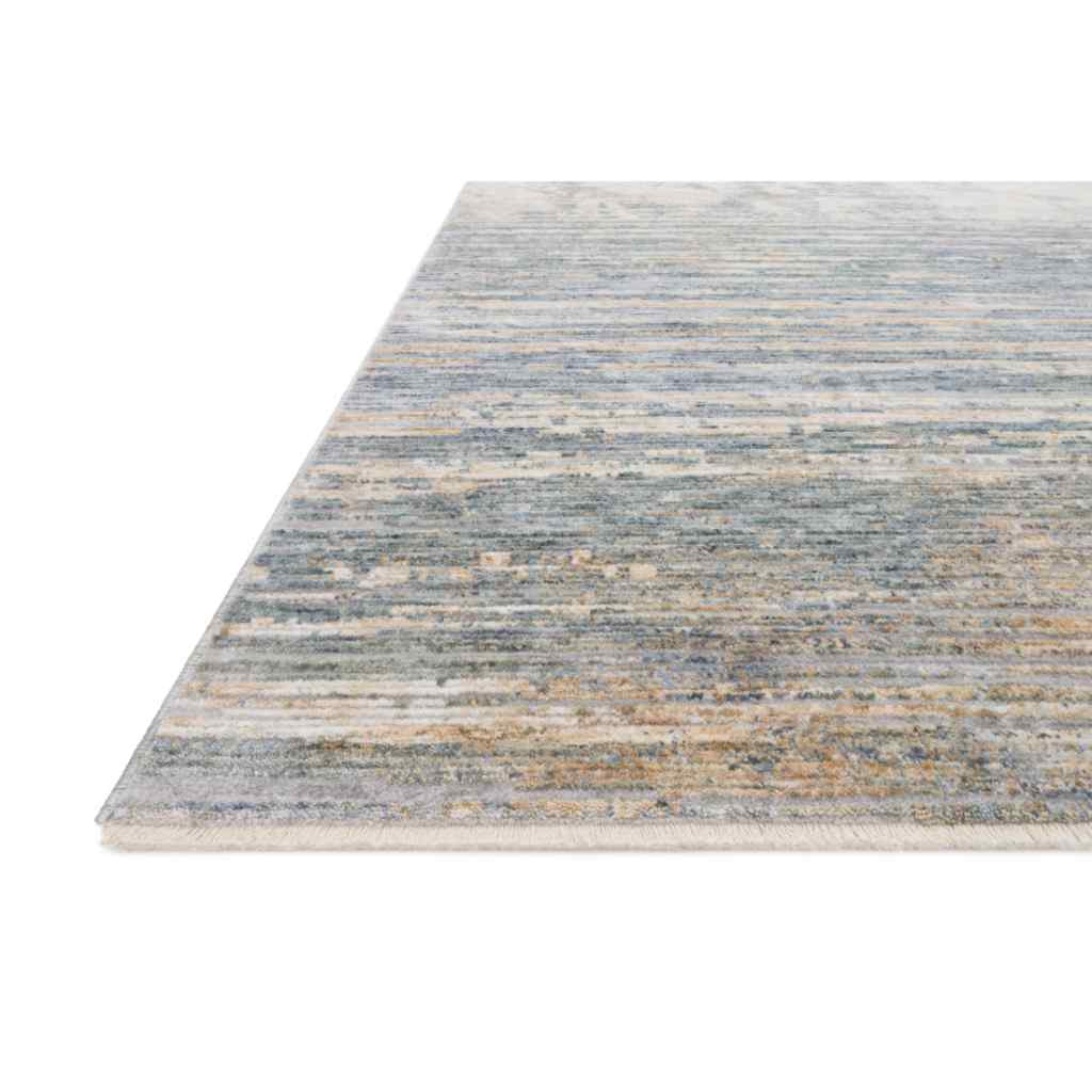 Loloi Pandora Collection Ivory / Blue Rug PAN-06 Ivory / Blue / 18" x 18" Sample