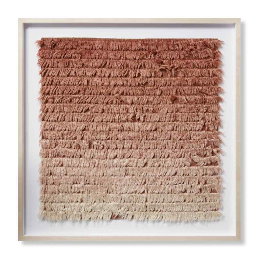Loloi Penny Lane Collection Pink / Ivory Wall Art PENNX Pink / Ivory / 2'-10" x 2'-10" Wall Art