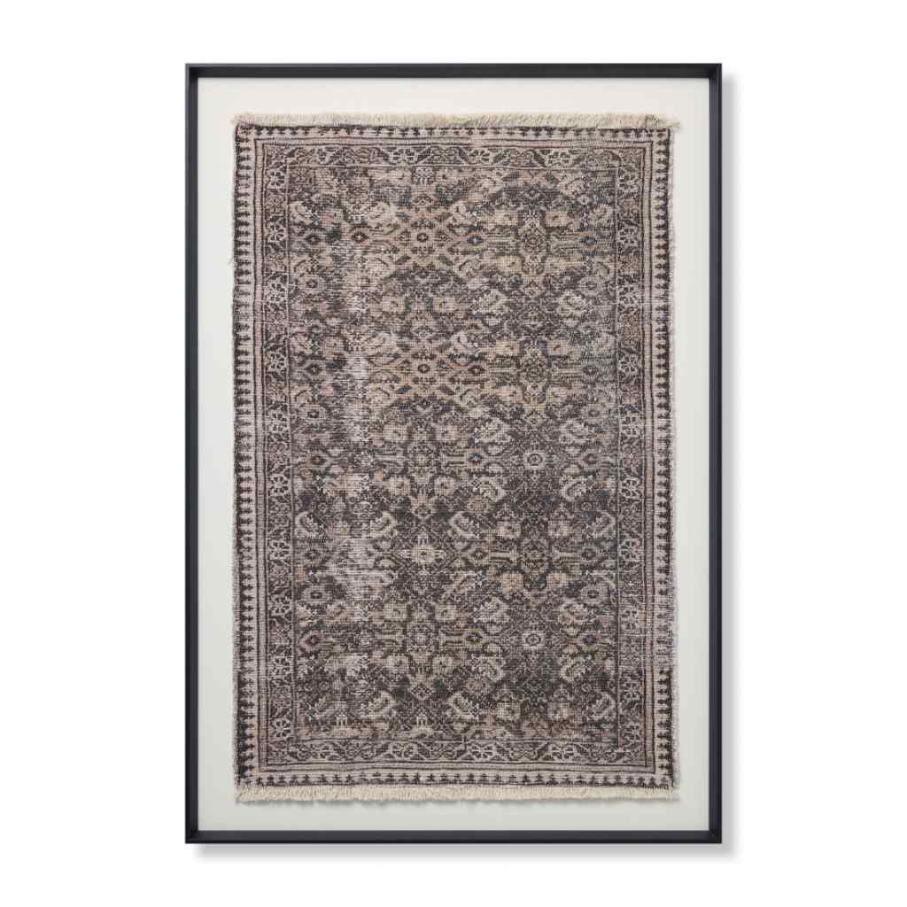 Loloi Persepolis Collection Brown / Black Wall Art PERSE Brown / Black / 3'-5" x 5'-0" Wall Art