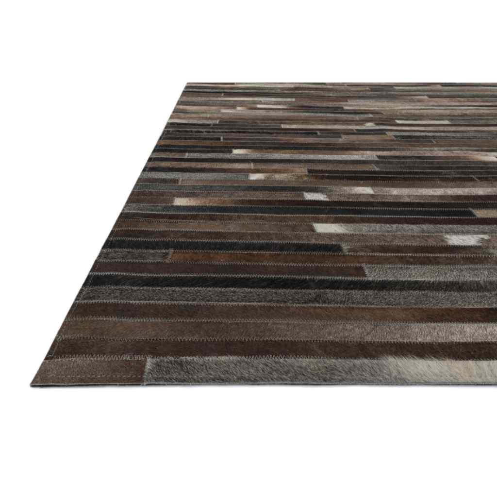 Loloi Promenade Collection Charcoal Rug PO-03 Charcoal / 18" x 18" Sample