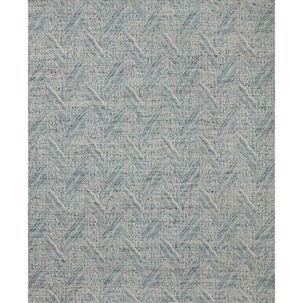 Loloi Raven Collection Blue / Ivory Rug RAV-01 Blue / Ivory / 18" x 18" Sample