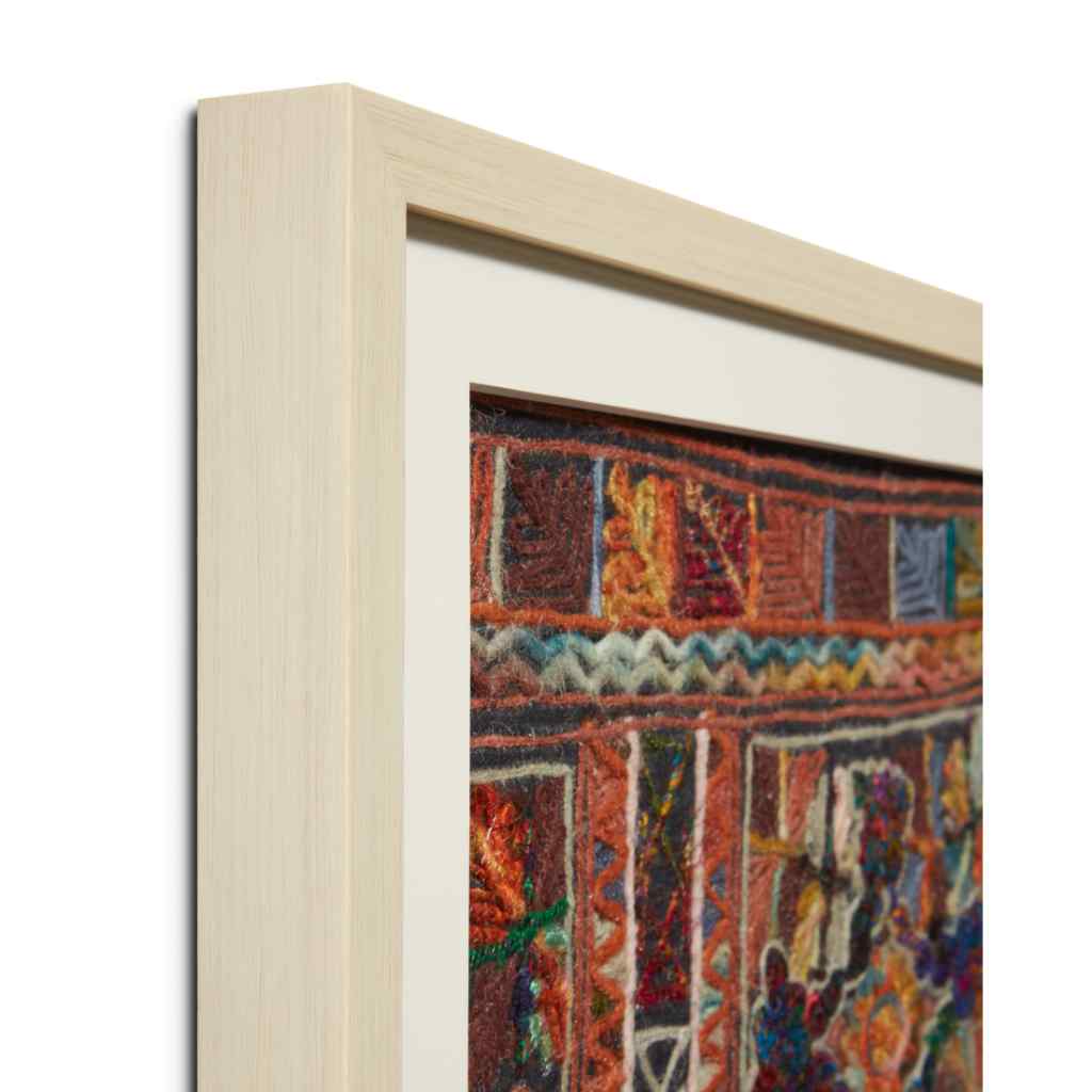 Loloi Ravi Collection Green / Multi Wall Art RAVIX Green / Multi / 2'-10" x 1'-10" Wall Art