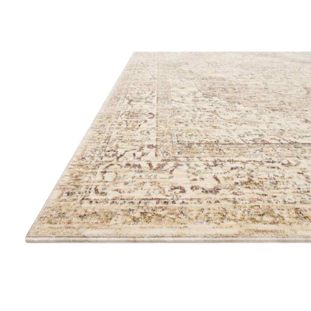 Loloi Revere Collection Ivory / Berry Rug REV-04 Ivory / Berry / 18" x 18" Sample