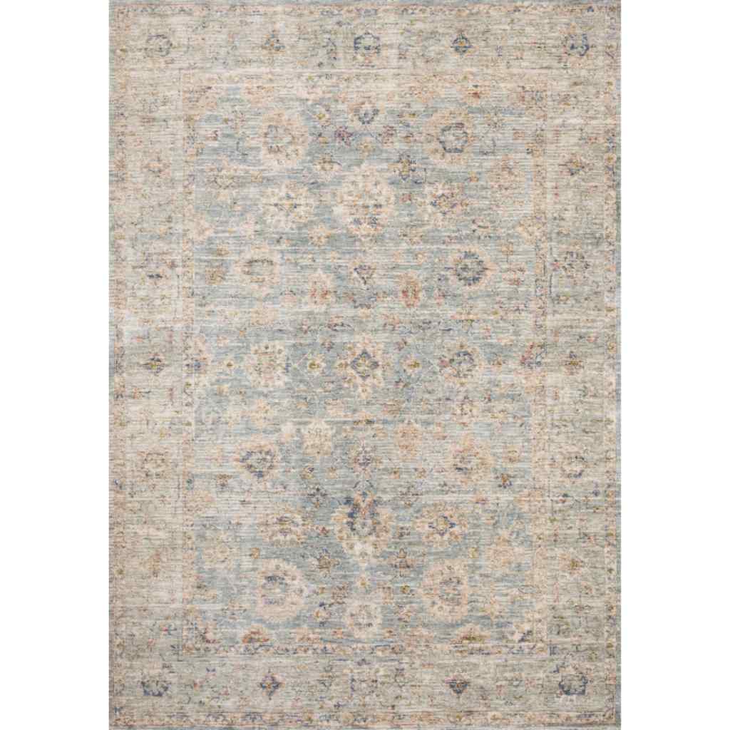 Loloi Revere Collection Light Blue / Multi Rug REV-09 Light Blue / Multi / 18" x 18" Sample