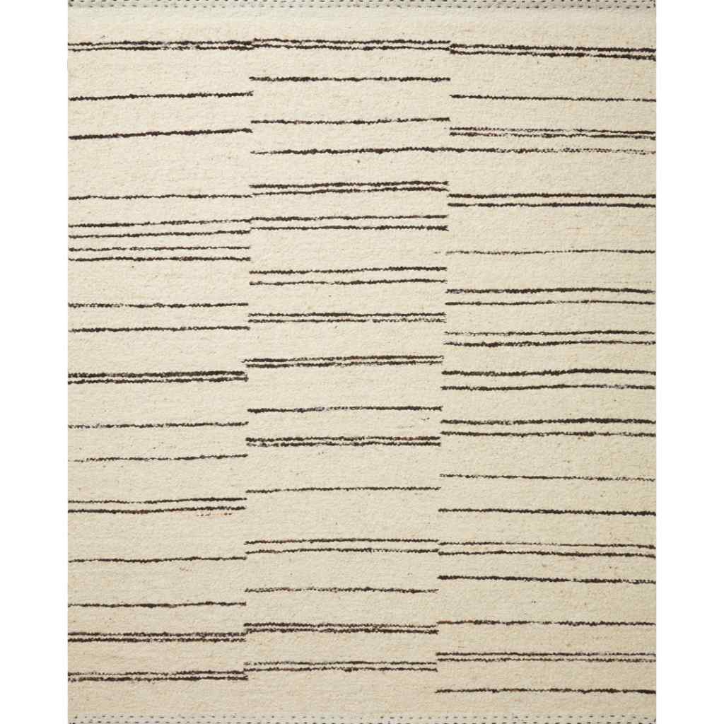 Loloi Roman Collection Natural / Charcoal Rug ROM-04 Natural / Charcoal / 18" x 18" Sample