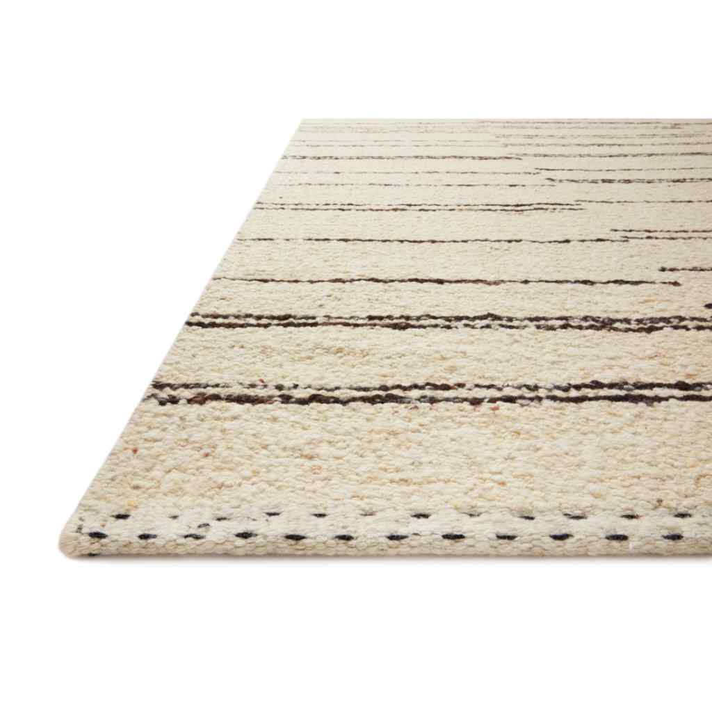 Loloi Roman Collection Natural / Charcoal Rug ROM-04 Natural / Charcoal / 18" x 18" Sample