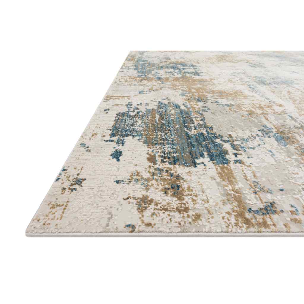 Loloi Sienne Collection Ivory / Gold Rug SIE-04 Ivory / Gold / 18" x 18" Sample