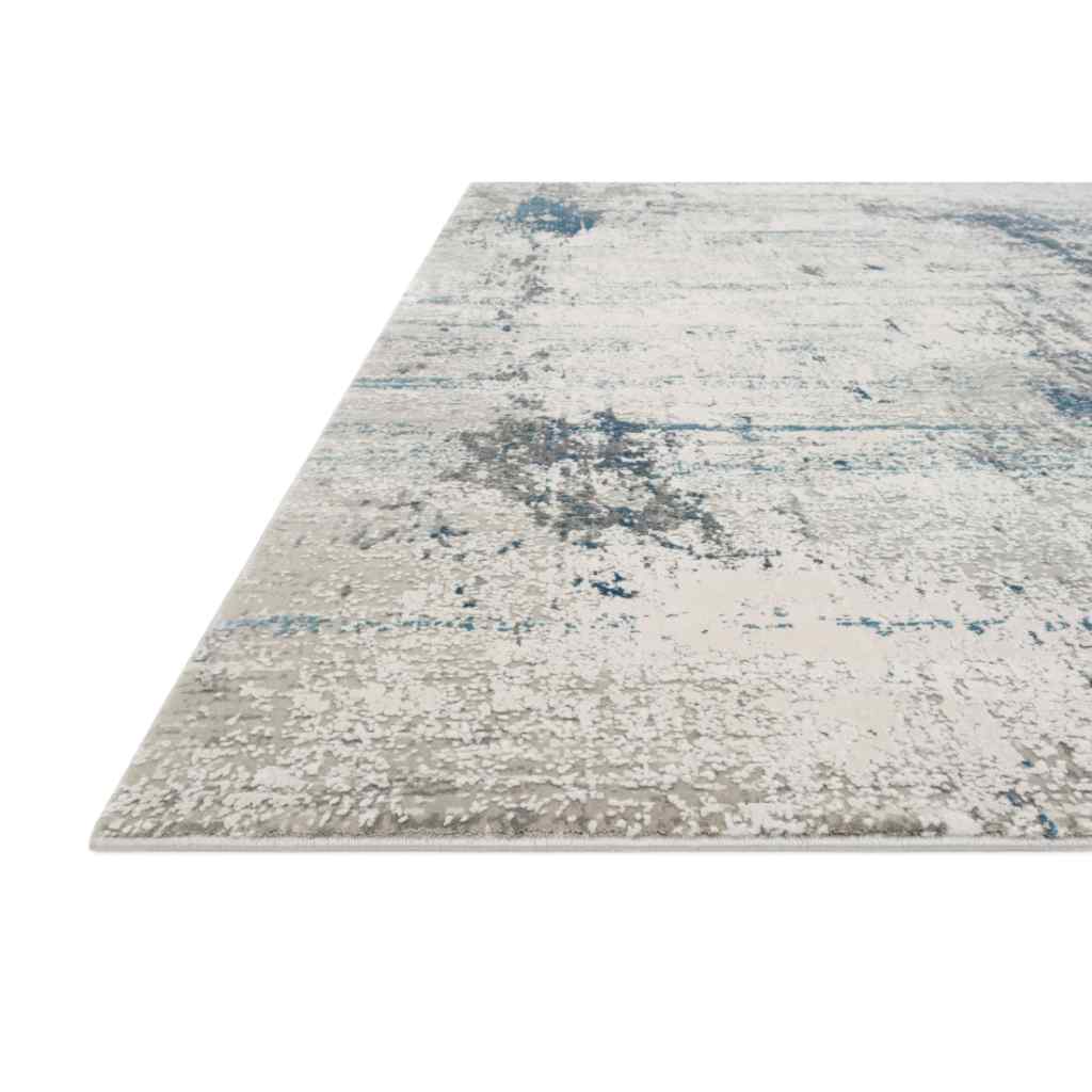 Loloi Sienne Collection Ivory / Ocean Rug SIE-02 Ivory / Ocean / 18" x 18" Sample