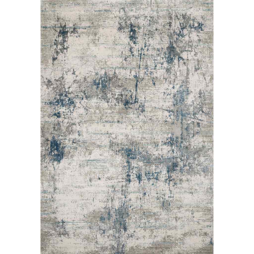Loloi Sienne Collection Ivory / Ocean Rug SIE-02 Ivory / Ocean / 9'-2" x 12'-0"