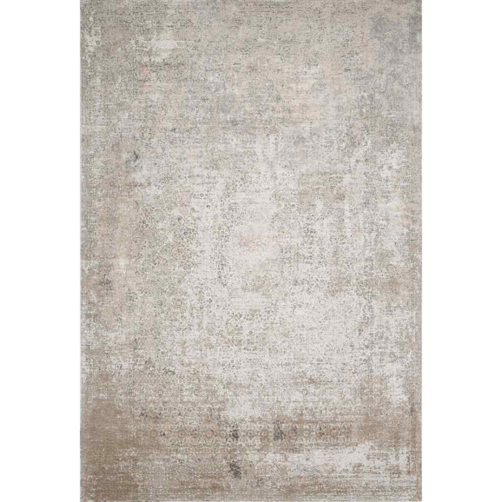 Loloi Sienne Collection Ivory / Pebble Rug SIE-01 Ivory / Pebble / 18" x 18" Sample