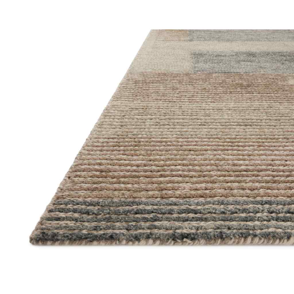 Loloi Stiles Collection Beige / Slate Rug STI-01 Beige / Slate / 18" x 18" Sample