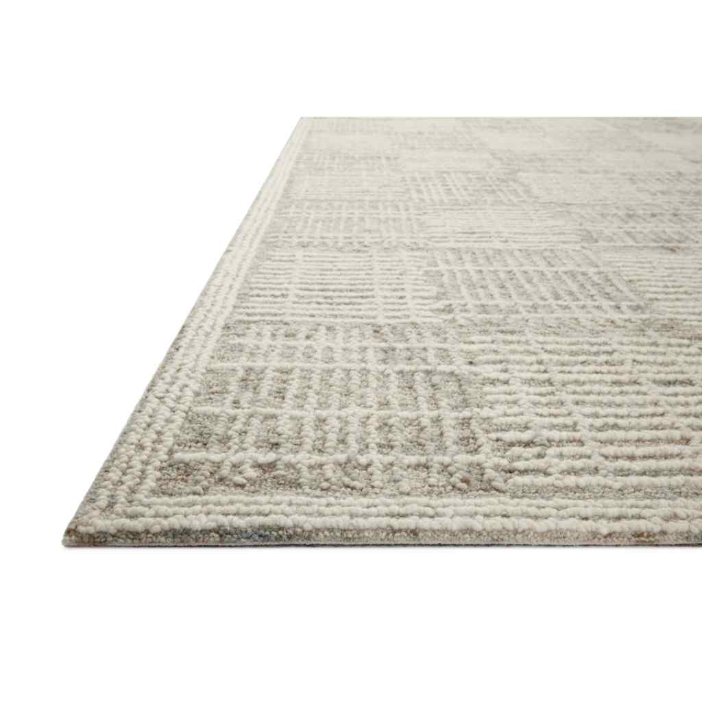 Loloi Tallulah Collection Mist / Ivory Rug TLL-02 Mist / Ivory / 18" x 18" Sample