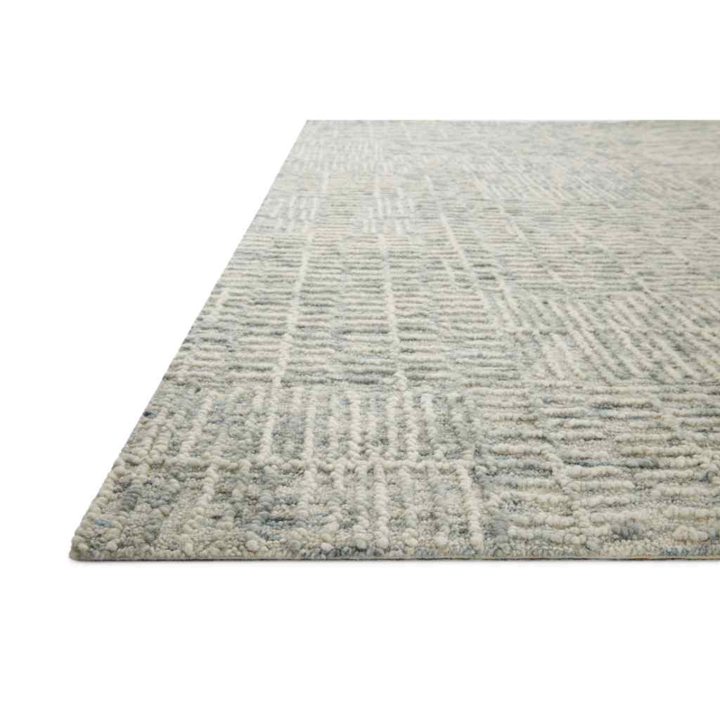 Loloi Tallulah Collection Sky / Ivory Rug TLL-03 Sky / Ivory / 18" x 18" Sample