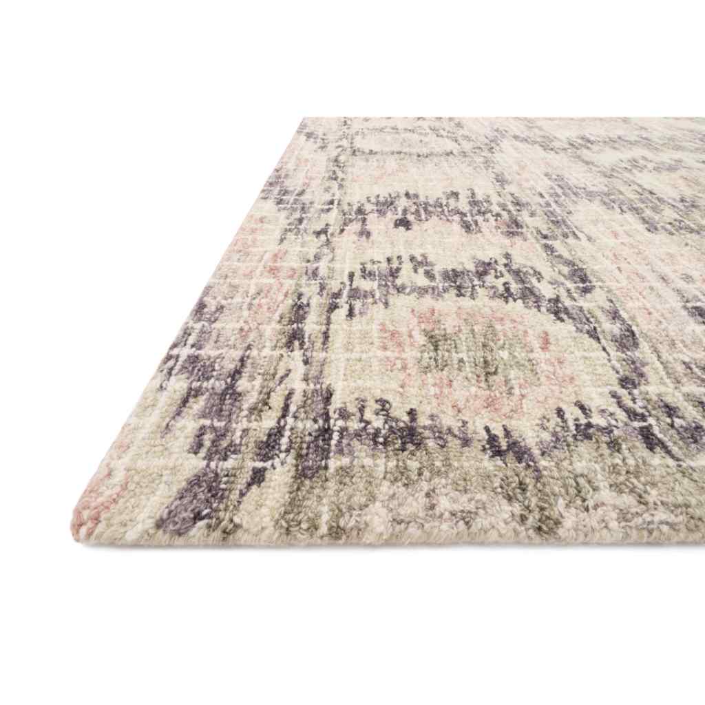 Loloi Tatum Collection Blush / Raisin Rug TW-06 Blush / Raisin / 18" x 18" Sample
