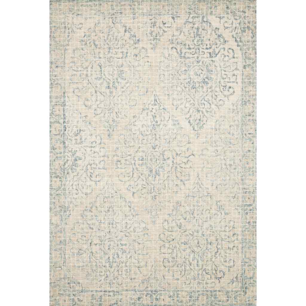 Loloi Tatum Collection Natural / Sky Rug TW-05 Natural / Sky / 18" x 18" Sample