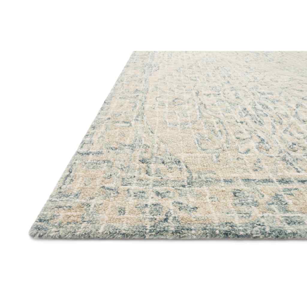 Loloi Tatum Collection Natural / Sky Rug TW-05 Natural / Sky / 18" x 18" Sample