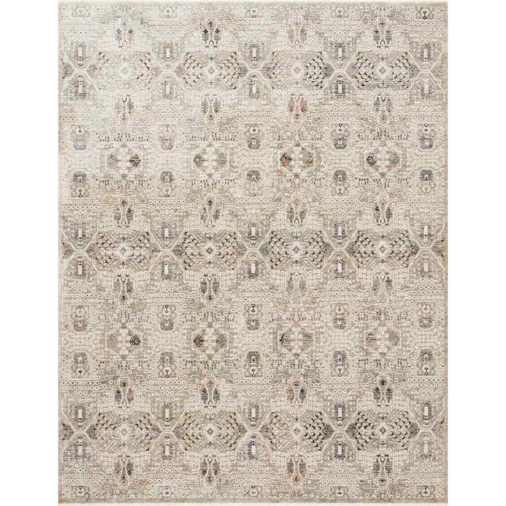 Loloi Theia Collection Granite / Ivory Rug THE-06 Granite / Ivory / 2'-10" x 12'-6"