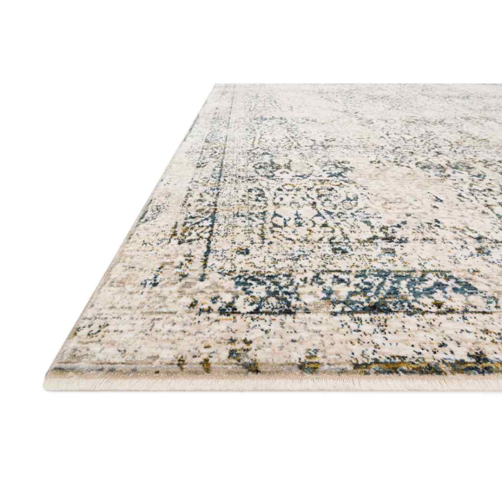 Loloi Theia Collection Natural / Ocean Rug THE-01 Natural / Ocean / 18" x 18" Sample