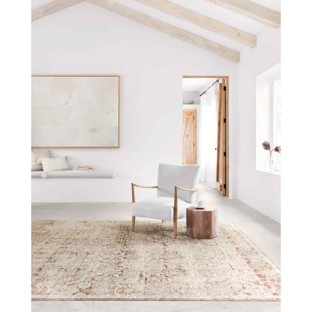 Loloi Theia Collection Natural / Rust Rug THE-07 Natural / Rust / 18" x 18" Sample