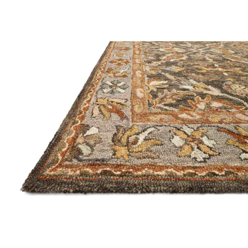 Loloi Victoria Collection Dk Taupe / Grey Rug VK-06 Dk Taupe / Grey / 18" x 18" Sample