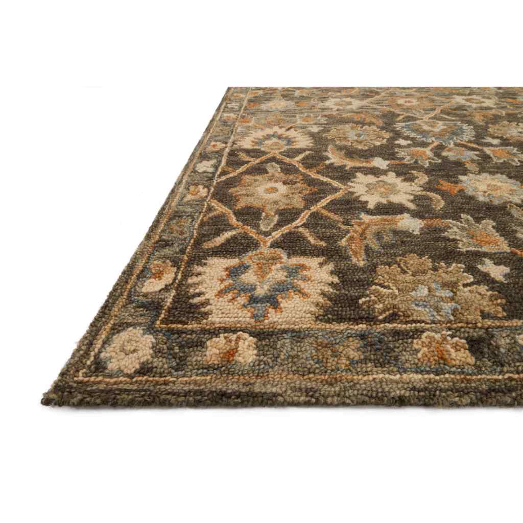 Loloi Victoria Collection Dk Taupe / Multi Rug VK-08 Dk Taupe / Multi / 18" x 18" Sample
