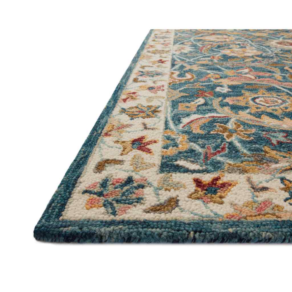 Loloi Victoria Collection Ocean / Multi Rug VK-24 Ocean / Multi / 18" x 18" Sample