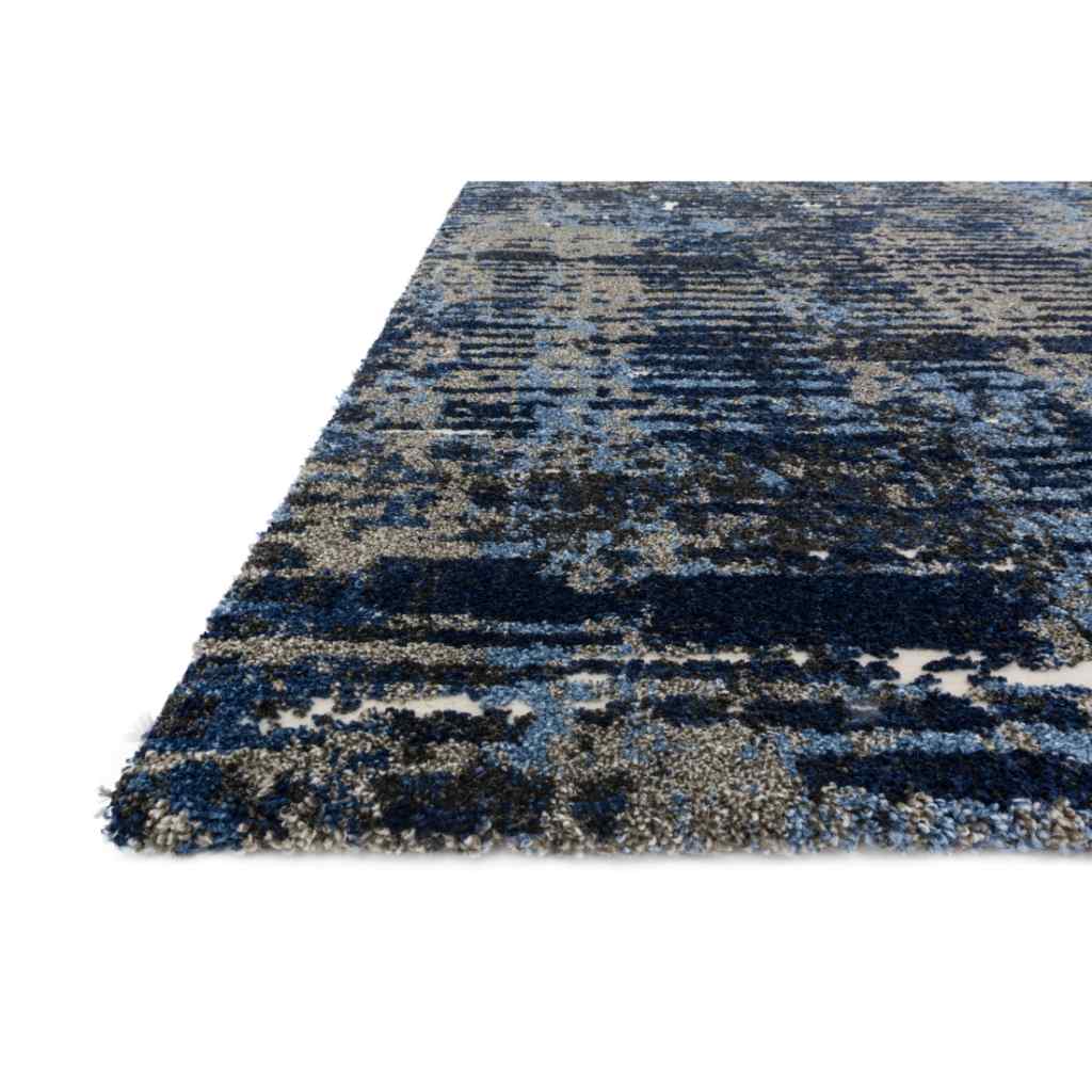 Loloi Viera Collection Dark Blue / Grey Rug VR-09 Dark Blue / Grey / 18" x 18" Sample