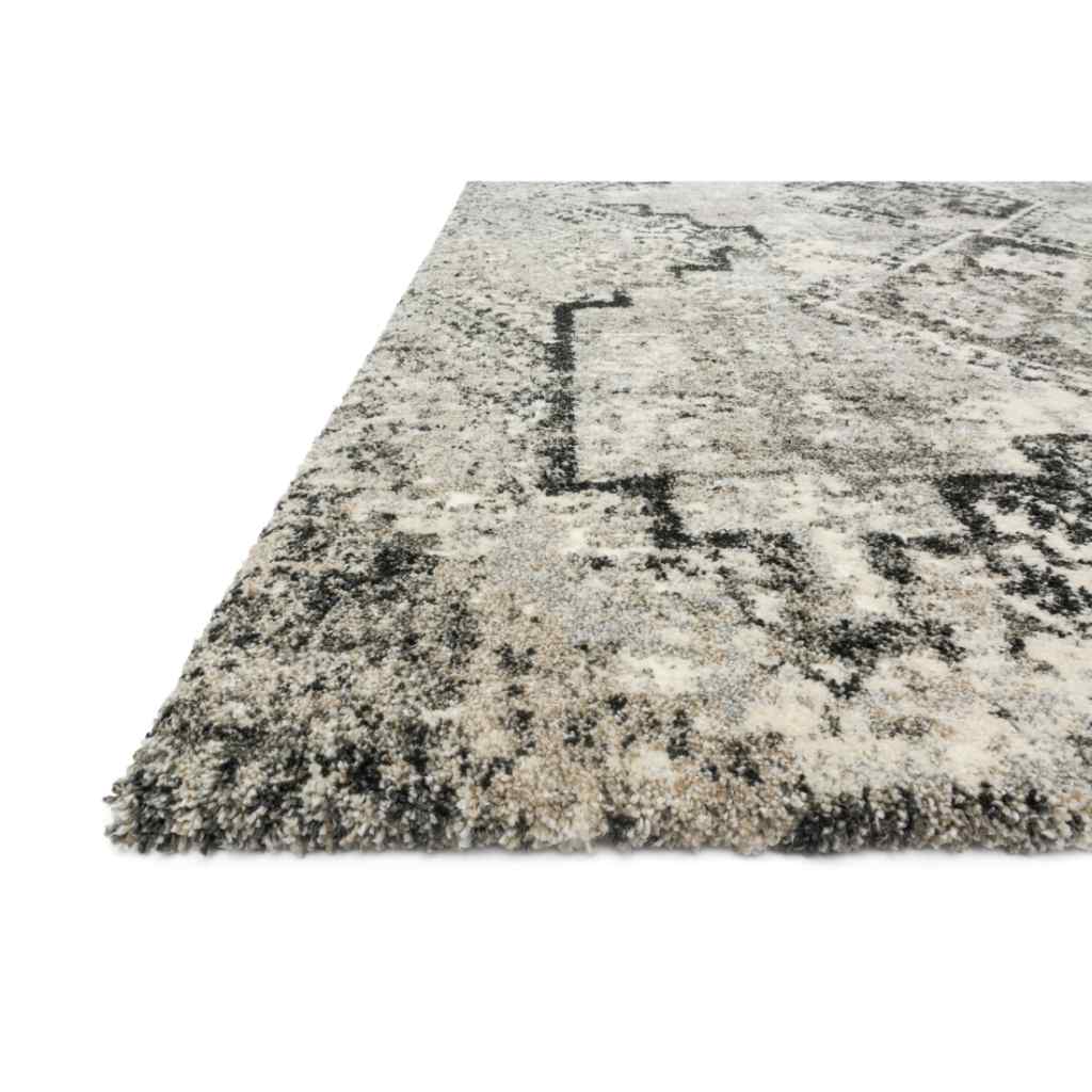 Loloi Viera Collection Grey / Black Rug VR-10 Grey / Black / 18" x 18" Sample