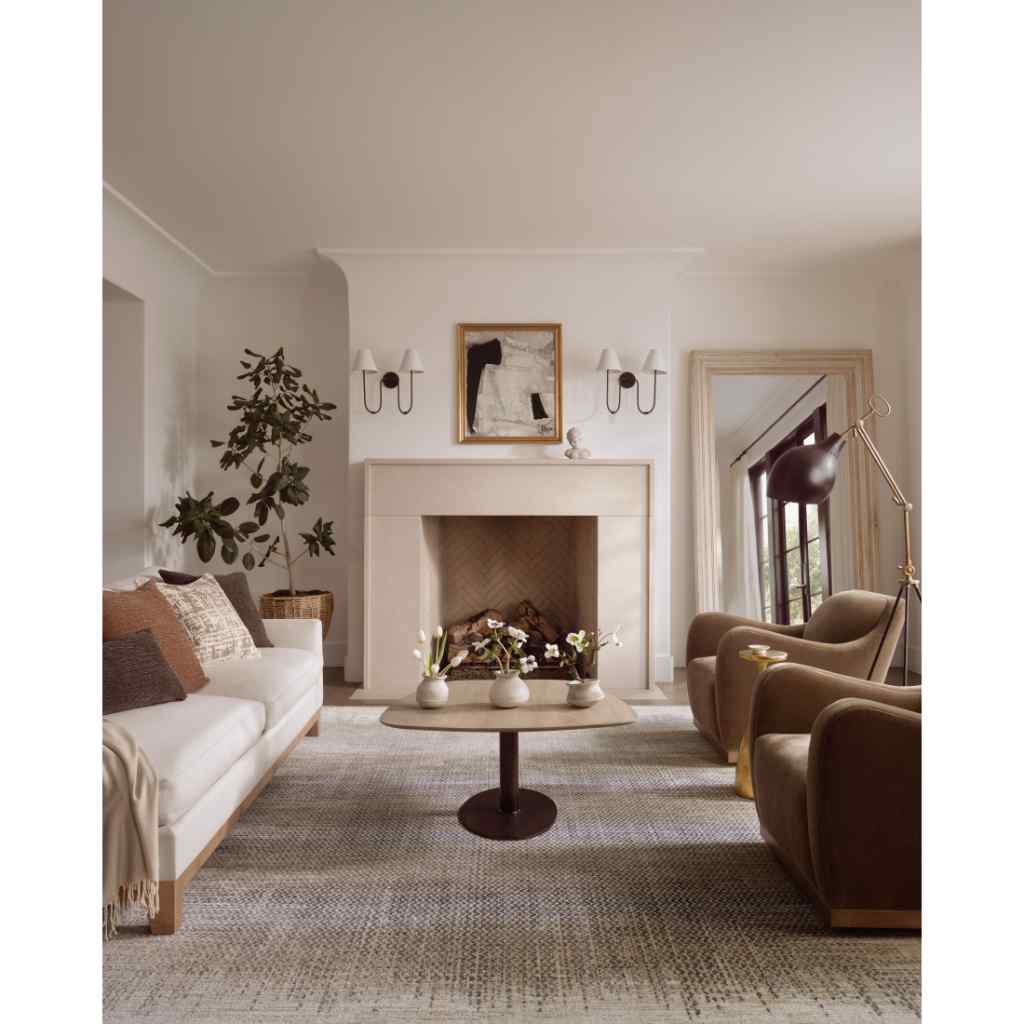 Loloi Wyatt Collection Stone / Beige Rug WYA-06 Stone / Beige / 18" x 18" Sample