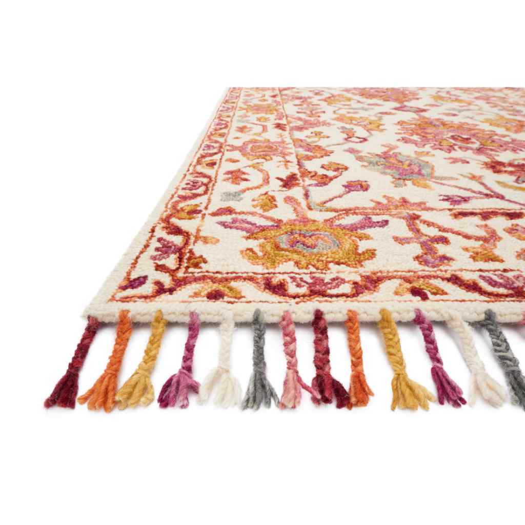 Loloi Zharah Collection Berry Rug ZR-06 Berry / 18" x 18" Sample