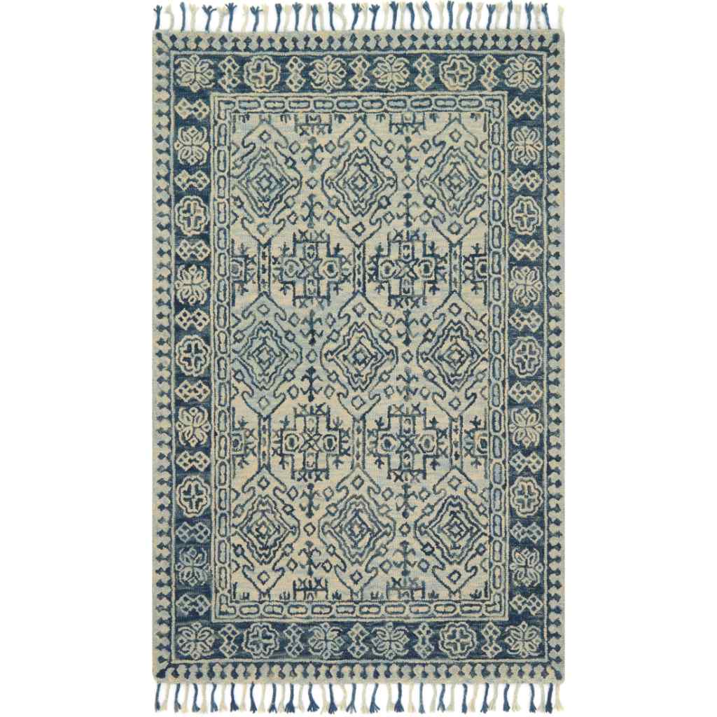 Loloi Zharah Collection Mist / Blue Rug ZR-09 Mist / Blue / 9'-3" x 13'