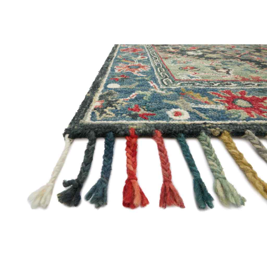 Loloi Zharah Collection Navy / Blue Rug ZR-05 Navy / Blue / 18" x 18" Sample