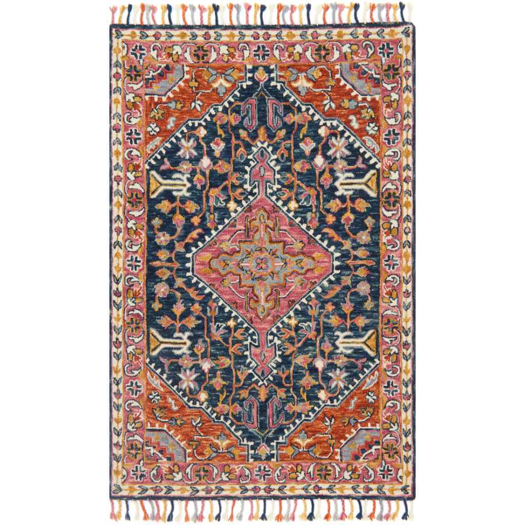 Loloi Zharah Collection Navy / Multi Rug ZR-01 Navy / Multi / 9'-3" x 13'
